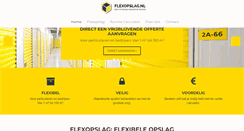 Desktop Screenshot of flexopslag.nl